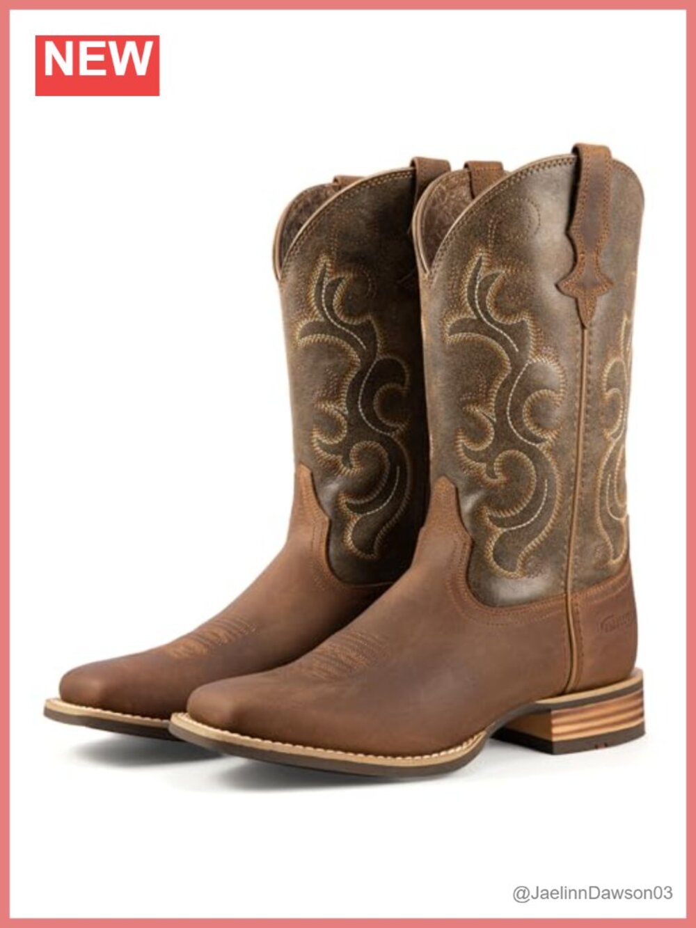 Palitutu Women's Cowboy Boots Genuine Leather Mid-Calf Western Embroidered